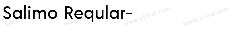 Salimo Reqular字体转换